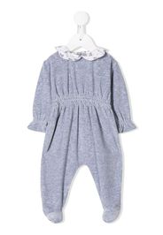 ruffled collar romper
