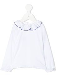 ruffle-trimmed top