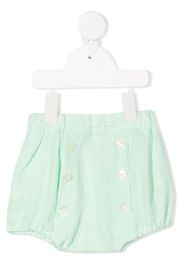 Siola button-up linen shorts - Verde