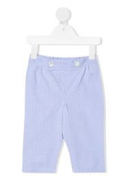 Siola stripe-pattern cotton trousers - Blu
