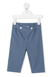 Siola gingham-check print trousers - Blu