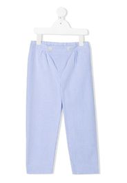 Siola pinstripe-print cotton trousers - Blu