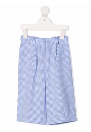 Siola gingham check tailored shorts - Blu