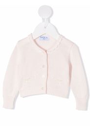 Siola Cardigan Delizia con ricamo - Rosa