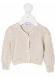 Siola Cardigan Orlando con bordo a contrasto - Toni neutri