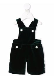 Siola velvet fitted dungarees - Verde