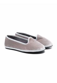 Siola slip-on velvet-effect loafers - Grigio