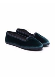 Siola slip-on velvet loafers - Verde