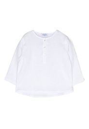 Siola button fly long-sleeve top - Bianco