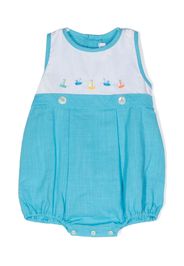 Siola embroidered-boat body - Blu
