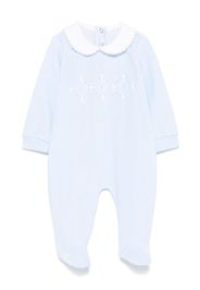 Siola Pigiama con ricamo a fiori - Blu