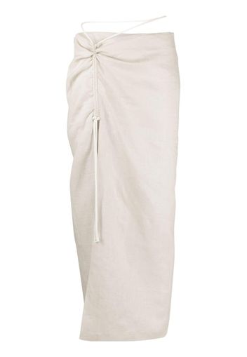 SIR. D'orsay linen maxi dress - Toni neutri