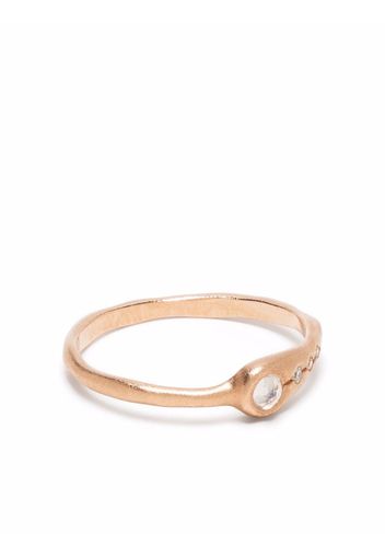 Sirciam Anello Shooting Light & Stars in oro rosa 14kt con diamanti