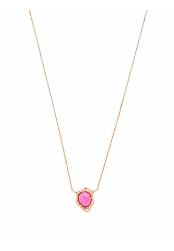 Sirciam Collana Radiant in oro rosa 14kt con tormalina e diamanti