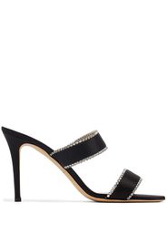 SJP by Sarah Jessica Parker Blossom 90mm crystal-embellished mules - Nero