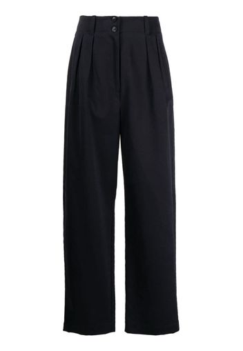 Skall Studio Painter wide-leg cotton trousers - Nero