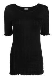 Skall Studio Edie Pointelle Tee - Nero