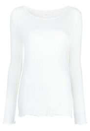 Skall Studio Edie Pointelle long-sleeved Tee - Bianco