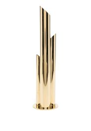 Skultuna Tatlin metallic-finish vase - Oro