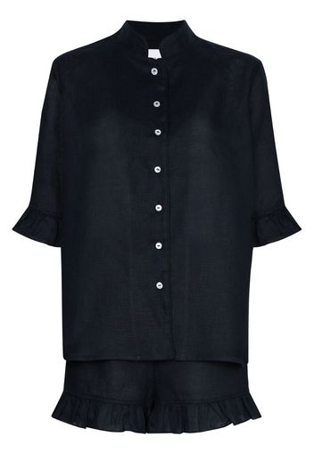 frilled linen pyjama