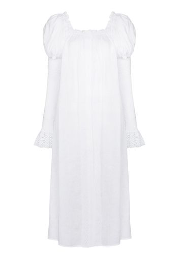 Sleeper Opera off-shoulder midi dress - Bianco