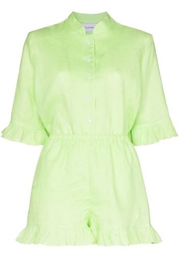 Sleeper ruffle-detail pyjama set - Verde