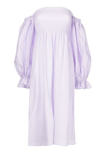 Sleeper shirred off-shoulder dress - Viola