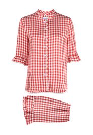 Sleeper check-print lounge suit - Rosso