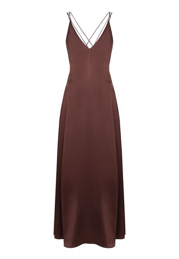 Sleeping with Jacques Freudian Slip maxi dress - Marrone