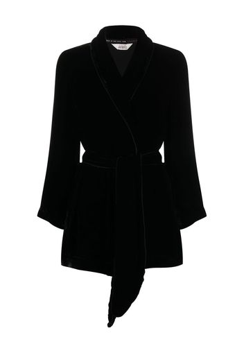 Sleeping with Jacques Bon Vivant belted robe - Nero