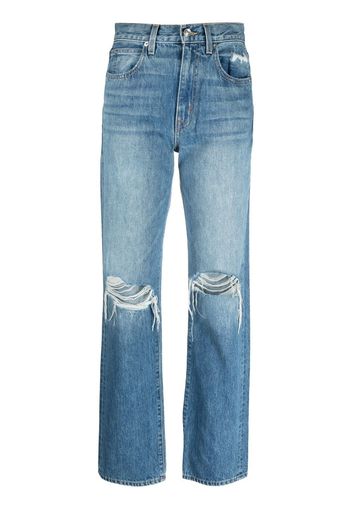 SLVRLAKE London high-rise straight-leg jeans - Blu