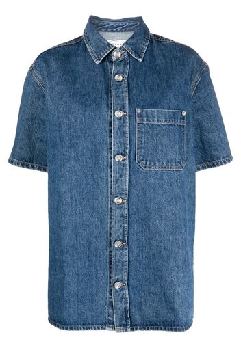 SLVRLAKE short-sleeved denim shirt - Blu