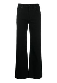 high rise flared leg jeans