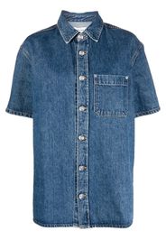 SLVRLAKE short-sleeved denim shirt - Blu