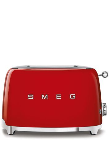 Smeg logo-plaque stainless steel toaster - Rosso