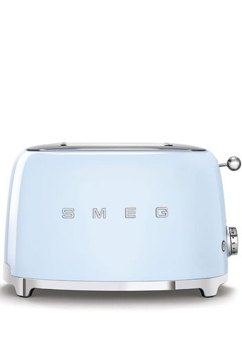 Smeg logo-plaque stainless-steel toaster - Blu