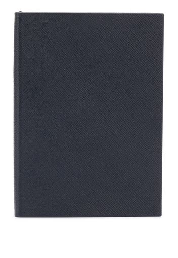 Smythson Quaderno goffrato - Blu