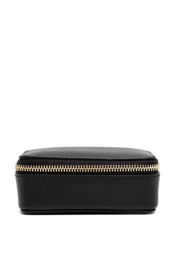 Smythson Portagioie con zip - Nero