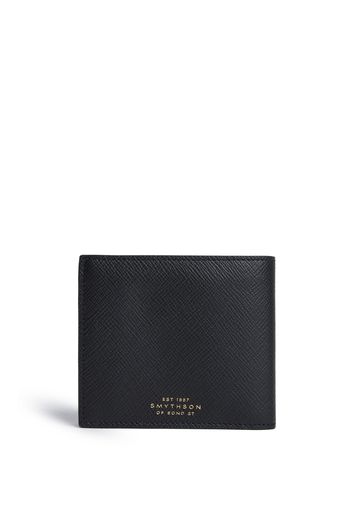 Smythson Panama bi-fold leather wallet - Nero