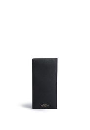 Smythson Panama slim bi-fold leather wallet - Nero