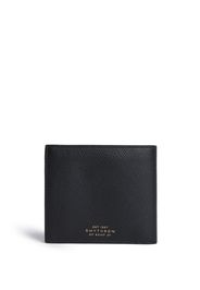 Smythson Panama bi-fold leather wallet - Nero