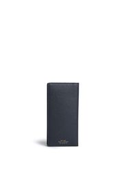 Smythson 'Panama' slim coal wallet, navy - Blu