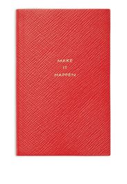 Smythson Make It Happen leather notebook - Rosso