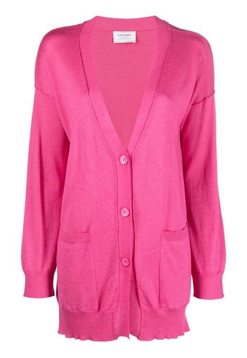 Snobby Sheep long button-fastening cardigan - Rosa