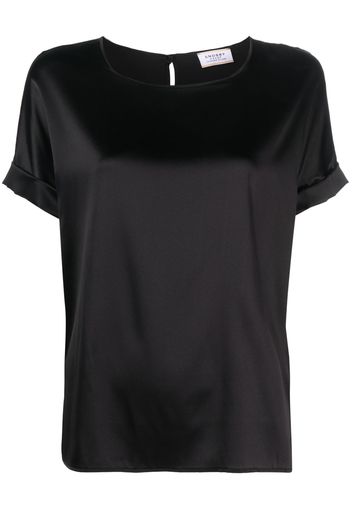 Snobby Sheep short-sleeve silk blouse - Nero