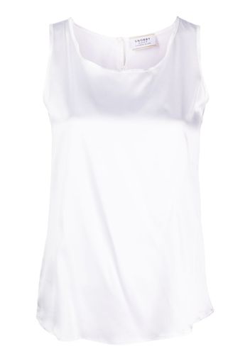 Snobby Sheep sleeveless silk blouse - Bianco