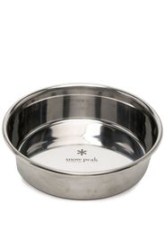 Snow Peak logo-detail dog bowl - Argento