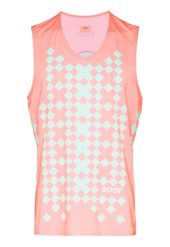 Soar SOAR SINGLET 2 VST ORNG GRN - Arancione