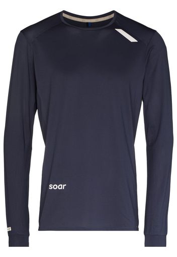 Soar T-shirt a maniche lunghe Tech - Blu