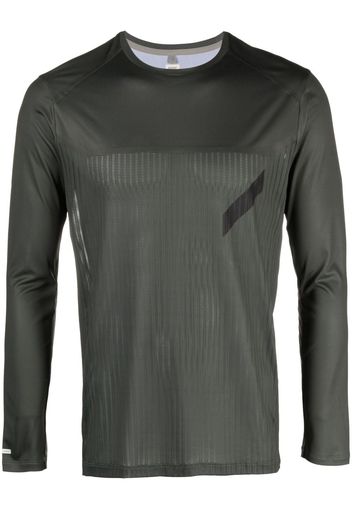 Soar logo-print performance top - Verde